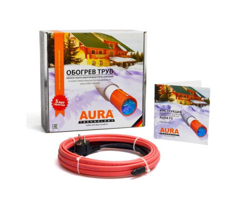 AURA FS-17, 5 м (17 Вт./м) — Саморегулируемый греющий кабель под теплоизоляцию (экран, комплект, 17 Вт) в KatalogObogreva.ru