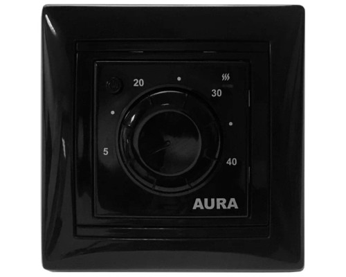 AURA LTC 030 black, механический терморегулятор для теплого пола в KatalogObogreva.ru