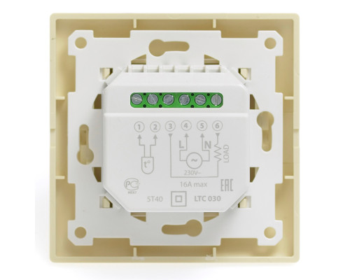 AURA LTC 230 ivory, механический терморегулятор для теплого пола в KatalogObogreva.ru