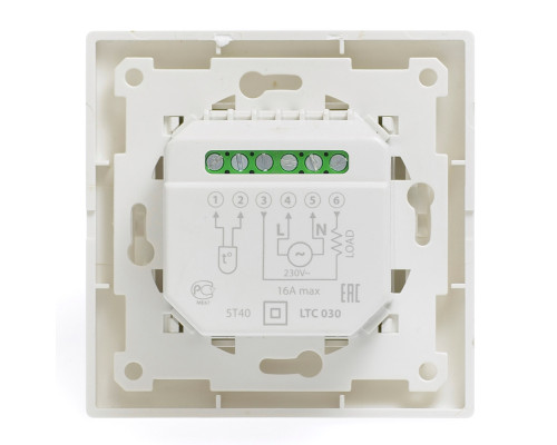 AURA LTC 030 black, механический терморегулятор для теплого пола в KatalogObogreva.ru