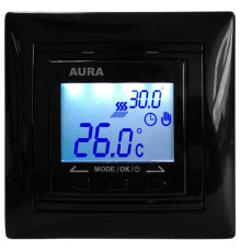 AURA LTC 090 black, программируемый терморегулятор для теплого пола