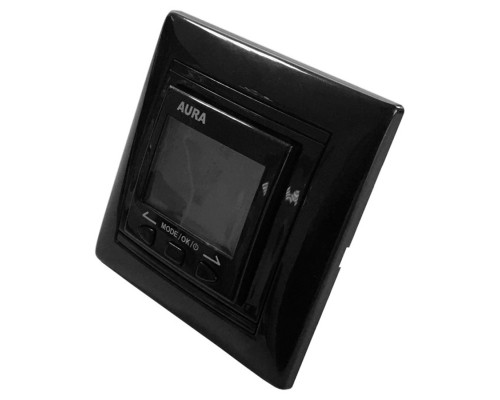 AURA LTC 090 black, программируемый терморегулятор для теплого пола в KatalogObogreva.ru