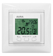AURA LTC 090 white, программируемый терморегулятор для теплого пола