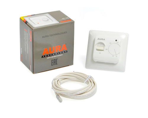 AURA LTC 130 white, механический терморегулятор для теплого пола в KatalogObogreva.ru