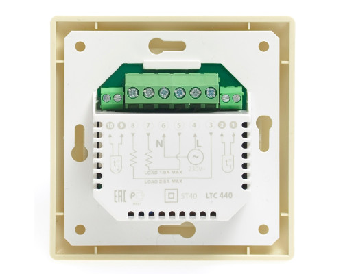 AURA LTC 440 ivory, цифровой двухзонный терморегулятор для теплого пола в KatalogObogreva.ru