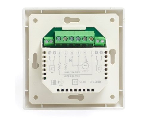 AURA LTC 440 white, цифровой двухзонный терморегулятор для теплого пола в KatalogObogreva.ru
