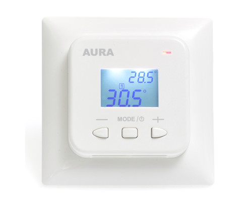 AURA LTC 440 white, цифровой двухзонный терморегулятор для теплого пола в KatalogObogreva.ru