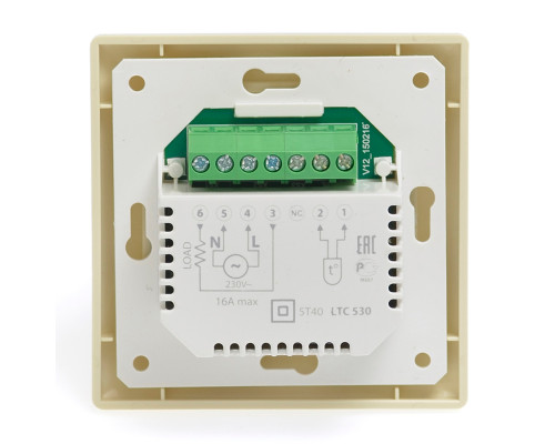 AURA LTC 530 ivory, цифровой терморегулятор для теплого пола в KatalogObogreva.ru