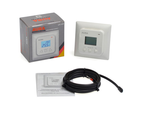 AURA LTC 530 white, цифровой терморегулятор для теплого пола в KatalogObogreva.ru
