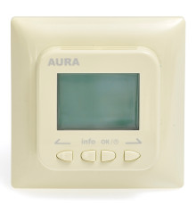AURA LTC 730 ivory, программируемый терморегулятор для теплого пола