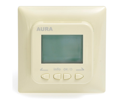 AURA LTC 730 ivory, программируемый терморегулятор для теплого пола в KatalogObogreva.ru