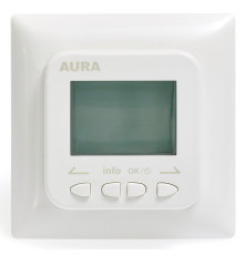 AURA LTC 730 white, программируемый терморегулятор для теплого пола