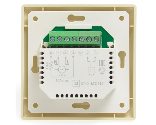 AURA LTC 730 white, программируемый терморегулятор для теплого пола в KatalogObogreva.ru