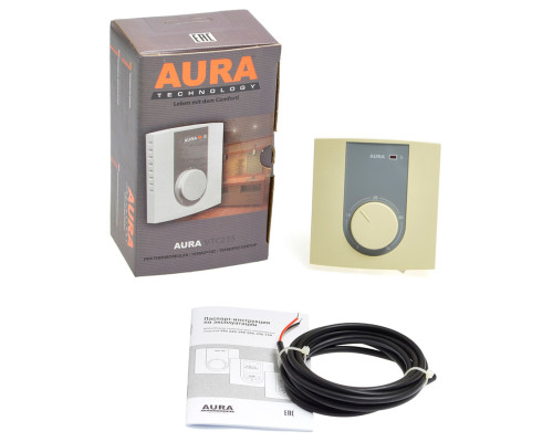 AURA VTC 235 ivory, механический терморегулятор для теплого пола в KatalogObogreva.ru