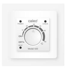Caleo 420 (белый), встраиваемый механический терморегулятор для теплого пола