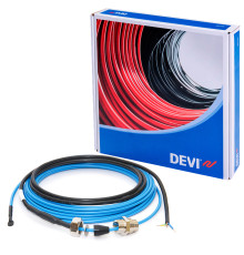 DEVIflex DTIV-9 (DEVIaqua 9T), 3 м — Саморегулирующийся греющий кабель внутрь трубы (экран, комплект, 9 Вт)