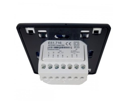 OEM E51.716 (черный), программируемый терморегулятор для теплого пола в KatalogObogreva.ru