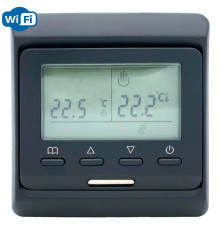 OEM E51.716 Wi-Fi (черный), программируемый терморегулятор с Wi-Fi для теплого пола