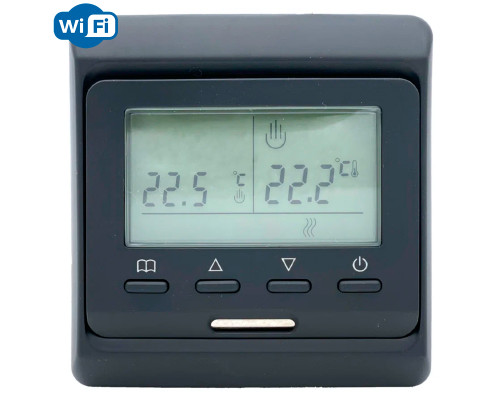 OEM E51.716 Wi-Fi (черный), программируемый терморегулятор с Wi-Fi для теплого пола в KatalogObogreva.ru