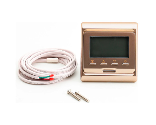 OEM E51.716 (золото), программируемый терморегулятор для теплого пола в KatalogObogreva.ru
