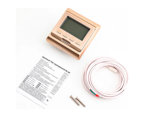 OEM E51.716 (золото), программируемый терморегулятор для теплого пола в KatalogObogreva.ru