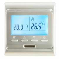 OEM E51.716 (серебро), программируемый терморегулятор для теплого пола