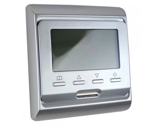 OEM E51.716 (серебро), программируемый терморегулятор для теплого пола в KatalogObogreva.ru
