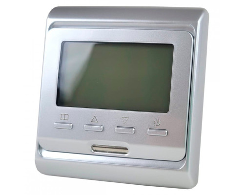 OEM E51.716 (серебро), программируемый терморегулятор для теплого пола в KatalogObogreva.ru