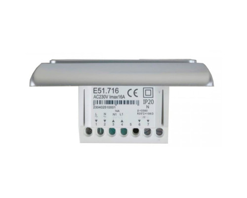 OEM E51.716 (серебро), программируемый терморегулятор для теплого пола в KatalogObogreva.ru