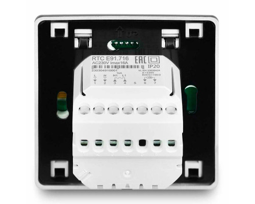 OEM E91.716 (черный), программируемый терморегулятор (сенсорный) для теплого пола в KatalogObogreva.ru