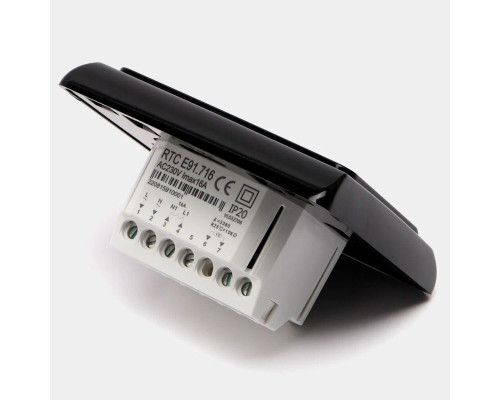 OEM E91.716 (черный), программируемый терморегулятор (сенсорный) для теплого пола в KatalogObogreva.ru