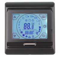 OEM E91.716 (серебро), программируемый терморегулятор (сенсорный) для теплого пола