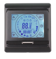 OEM E91.716 (серебро), программируемый терморегулятор (сенсорный) для теплого пола