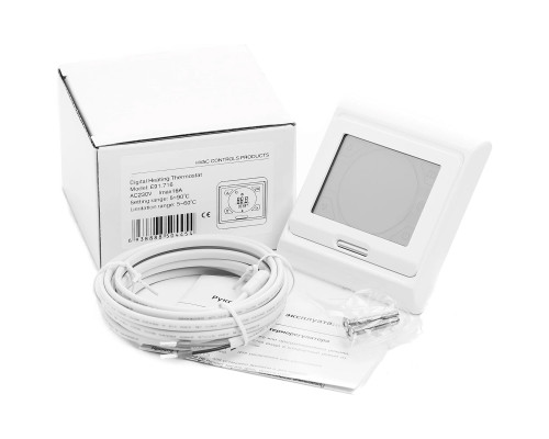 OEM E91.716 Wi-Fi (белый), программируемый терморегулятор (сенсорный) для теплого пола в KatalogObogreva.ru