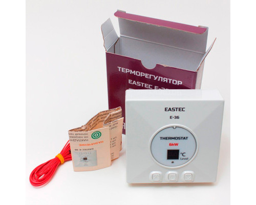 EASTEC E-36, цифровой накладной терморегулятор для электрического теплого пола в KatalogObogreva.ru