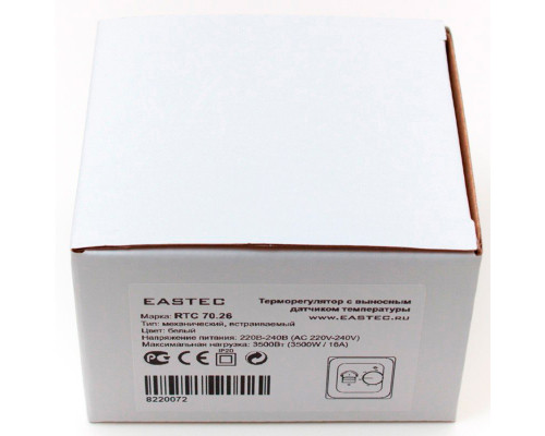 EASTEC RTC 70.26, терморегулятор механический для электрических теплых полов в KatalogObogreva.ru