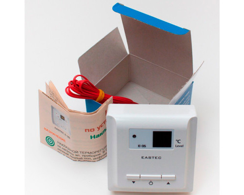 EASTEC E-35, цифровой терморегулятор для теплого пола, накладной монтаж в KatalogObogreva.ru