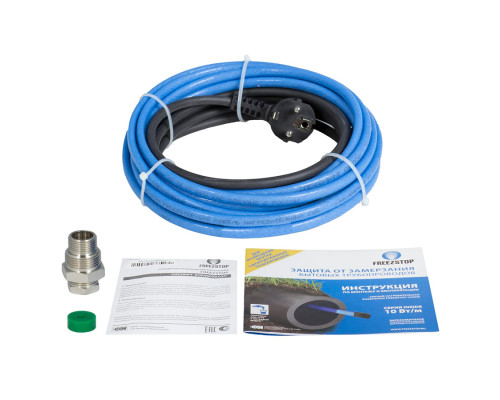 FreezStop Inside 10, 12 м (10 Вт./м) — Саморегулирующийся греющий кабель внутрь трубы (экран, комплект, 10 Вт) в KatalogObogreva.ru