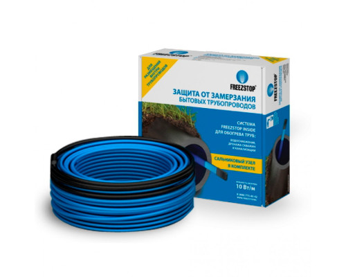 FreezStop Inside 10, 12 м (10 Вт./м) — Саморегулирующийся греющий кабель внутрь трубы (экран, комплект, 10 Вт) в KatalogObogreva.ru