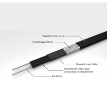 Fujikura PGC-5-2SJP, 16 Вт — греющий кабель (саморегулирующийся, экранированный)