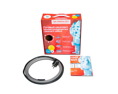 KNL16, 2 м (16 Вт./м) — Саморегулирующийся греющий кабель на трубу (неэкран, готовый комплект) в KatalogObogreva.ru