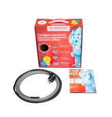 KNL16, 3 м (16 Вт./м) — Саморегулирующийся греющий кабель на трубу (неэкран, готовый комплект)