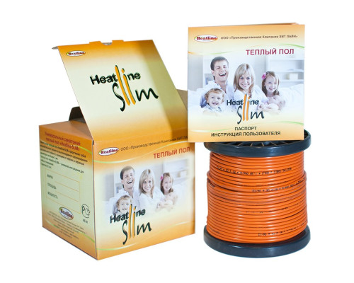 Heatline-SLIM HL-SL2-150 (150 Вт, 9 м) — тонкий кабельный теплый пол в стяжку в KatalogObogreva.ru