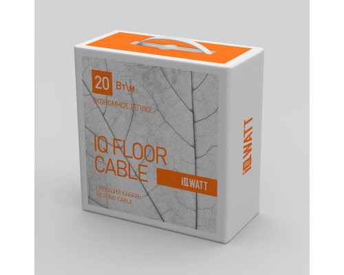 IQ FLOOR CABLE-20 (1000 Вт, 50 м) — электрический кабельный теплый пол в стяжку в KatalogObogreva.ru
