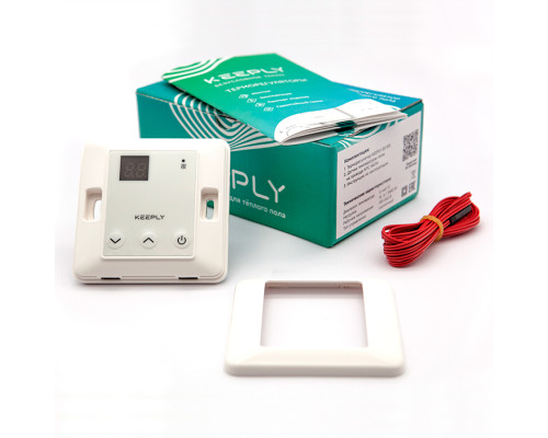 KEEPLY 20.10E, цифровой терморегулятор с накладным монтажом для теплого пола в KatalogObogreva.ru