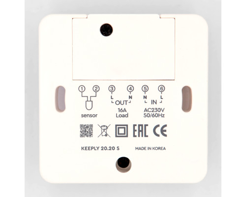 KEEPLY 20.20S, цифровой терморегулятор (накладной монтаж) для теплого пола в KatalogObogreva.ru