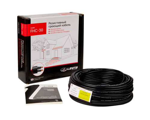 Lavita FHC-30 (1200 Вт, 40 м) — кабель для антиобледенения и уличного обогрева в KatalogObogreva.ru