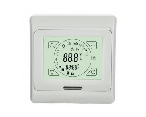 Menred E91.716 (белый), программируемый терморегулятор (сенсорный) для теплого пола в KatalogObogreva.ru