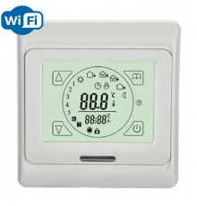 Menred E91.716 Wi-Fi (белый), программируемый терморегулятор (сенсорный) для теплого пола