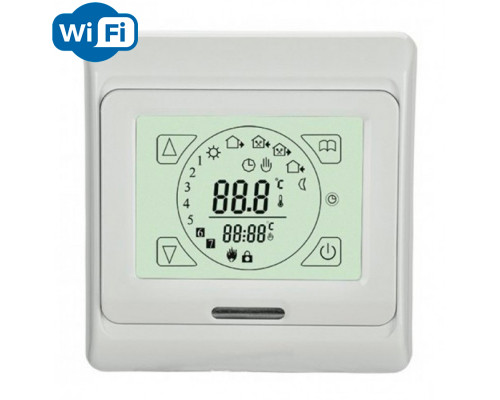 Menred E91.716 Wi-Fi (белый), программируемый терморегулятор (сенсорный) для теплого пола в KatalogObogreva.ru